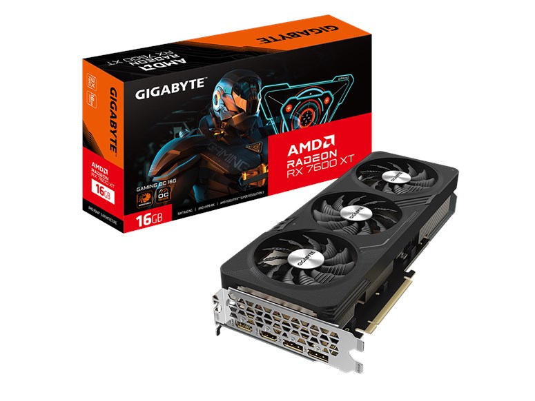 Gigabyte Radeon RX 7600 XT GAMING OC 16GB GDDR6 Graphics Card GV-R76XTGAMING OC-16GD