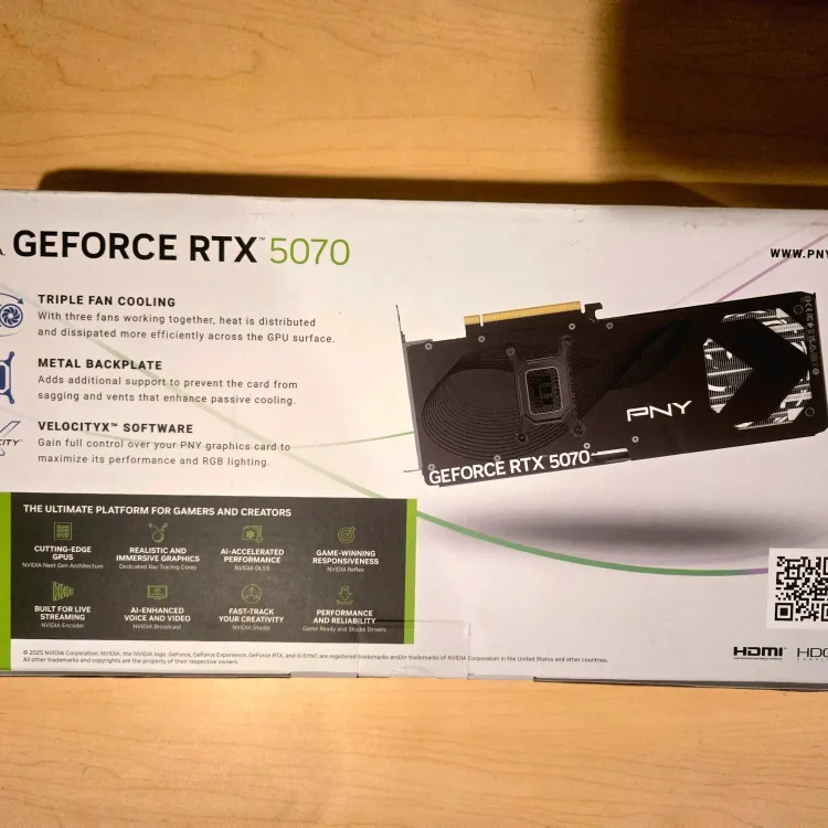 BNIB NVIDIA / PNY RTX 5070 OC - Image 3