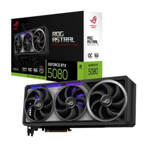 ASUS GeForce RTX 5080 ROG Astral OC 16GB GDDR7 Graphics Card 90YV0LV0-M0NA00