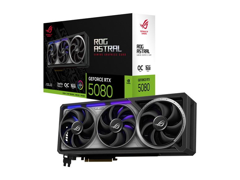 ASUS GeForce RTX 5080 ROG Astral OC 16GB GDDR7 Graphics Card 90YV0LV0-M0NA00