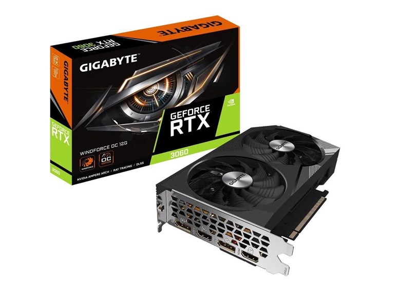 Gigabyte GeForce RTX 3060 Windforce OC 12GB GDDR6 Graphics Card GV-N3060WF2OC-12GD V2