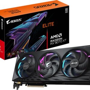 Gigabyte Radeon RX 9070 XT Aorus Elite OC 16GB GDDR6 Graphics Card GV-R9070XTAORUS E-16GD